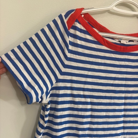 Boden Georgia Jersey T-shirt Cotton Dress blue Stripe Size 12 - Picture 3 of 7